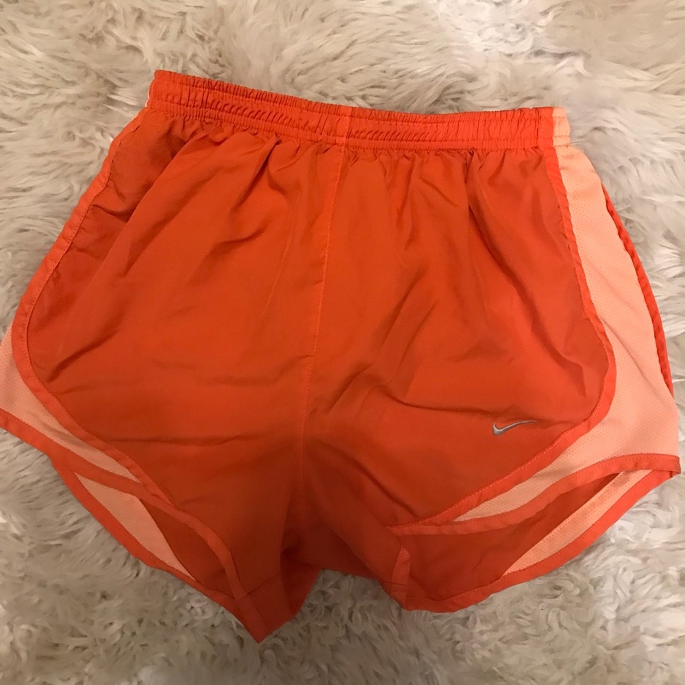 orange nike shorts